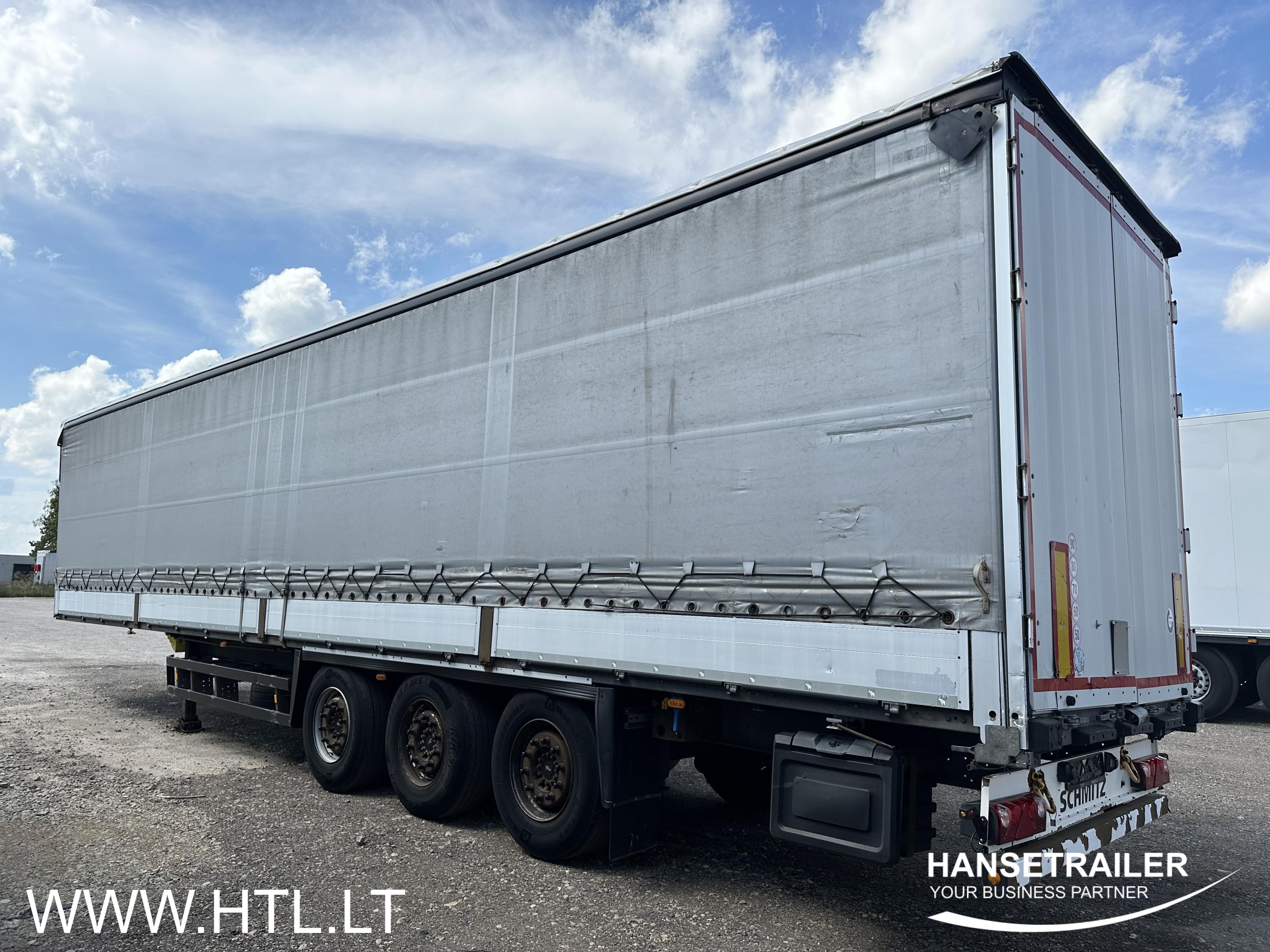 2013 Semitrailer Curtainsider with sideboards Schmitz SCS BS Lift axle