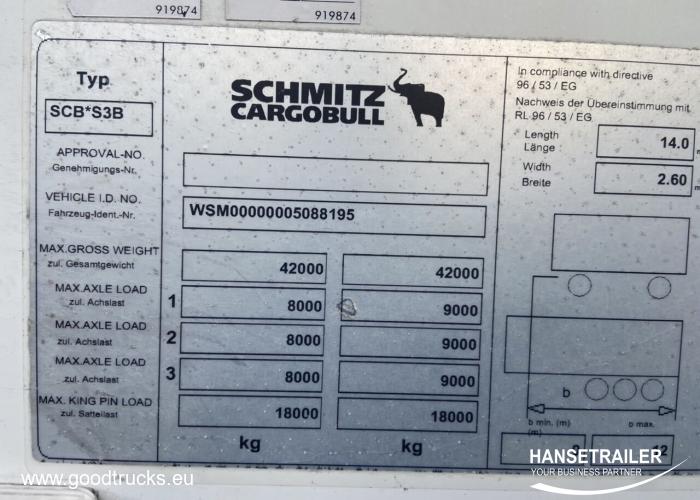 2012 Naczepa Refujący marynarz Schmitz SKO 24 Doppelstock MultiTemp