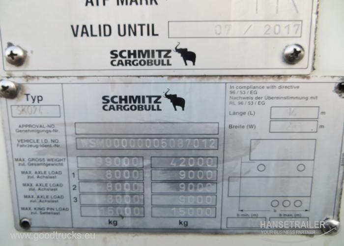 2011 Puoliperävaunu Kylmäkone Schmitz SKO 24 FP45 MT