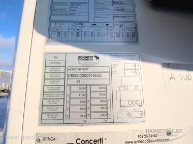 2015 Puoliperävaunu Kylmäkone Schmitz SKO 24 FP60 Стена 7cm