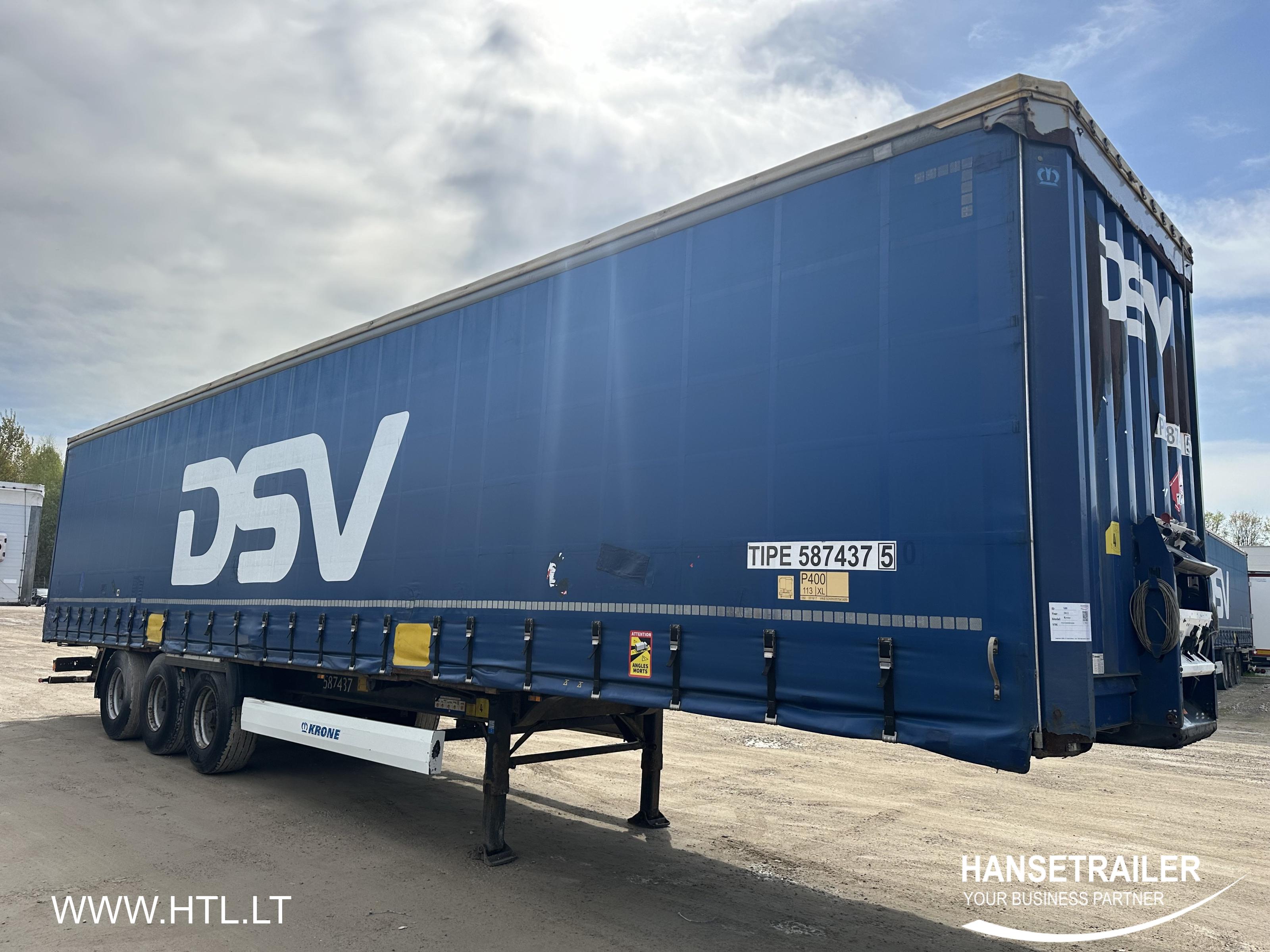 2012 Semitrailer Curtainsider Krone SDP