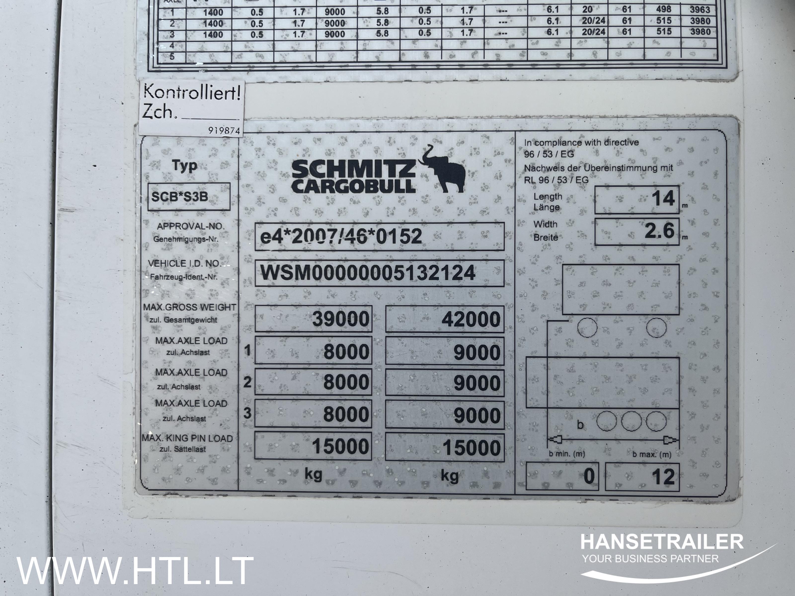 2014 Semitrailer Reefer Schmitz SKO 24 Multitemp Double Deck