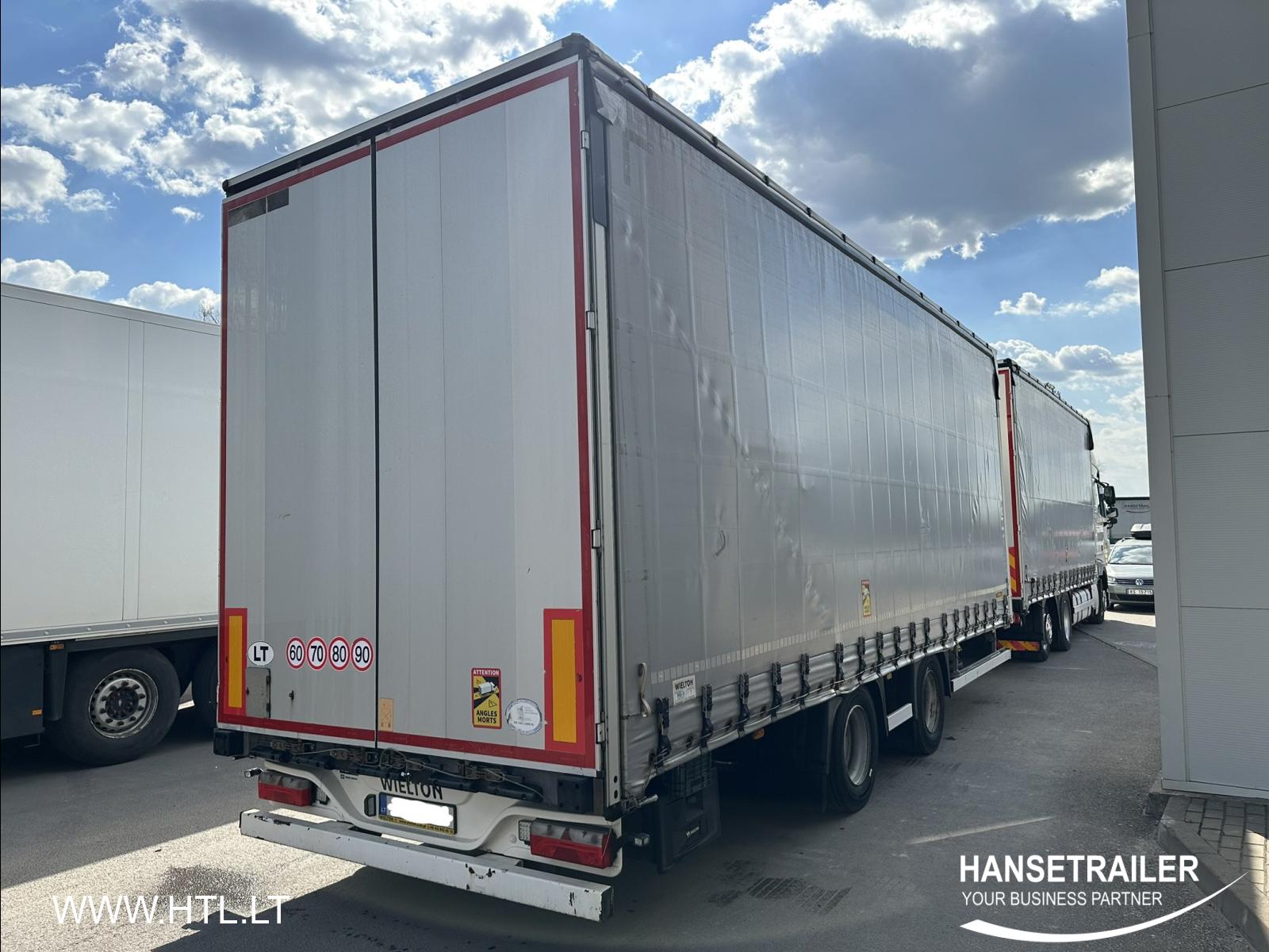 2018 Autolastzug Sattelcurtainsider DAF XF 480 FAR Arriving Atvyksta