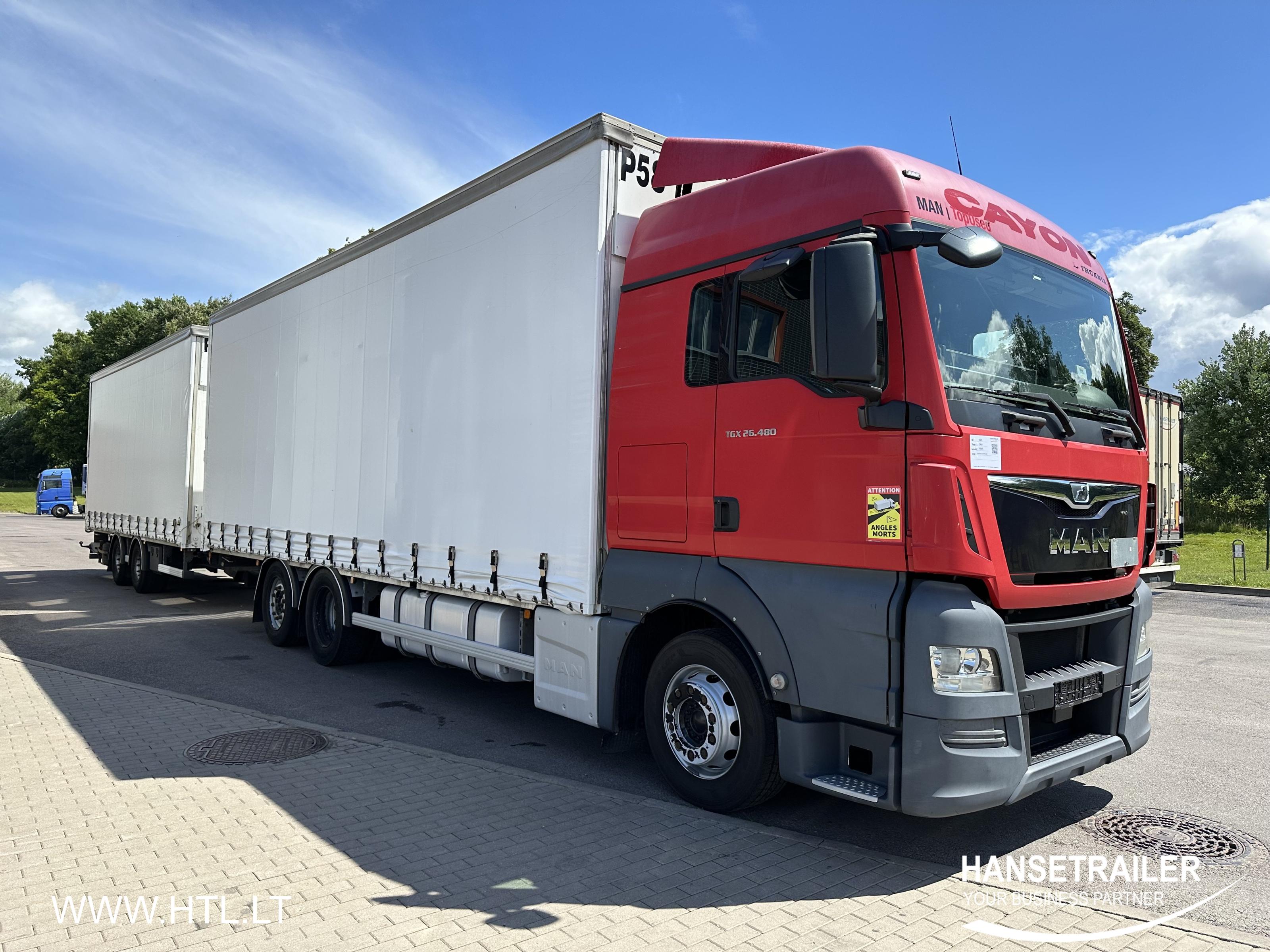 2016 Autolastzug Sattelcurtainsider MAN TGX