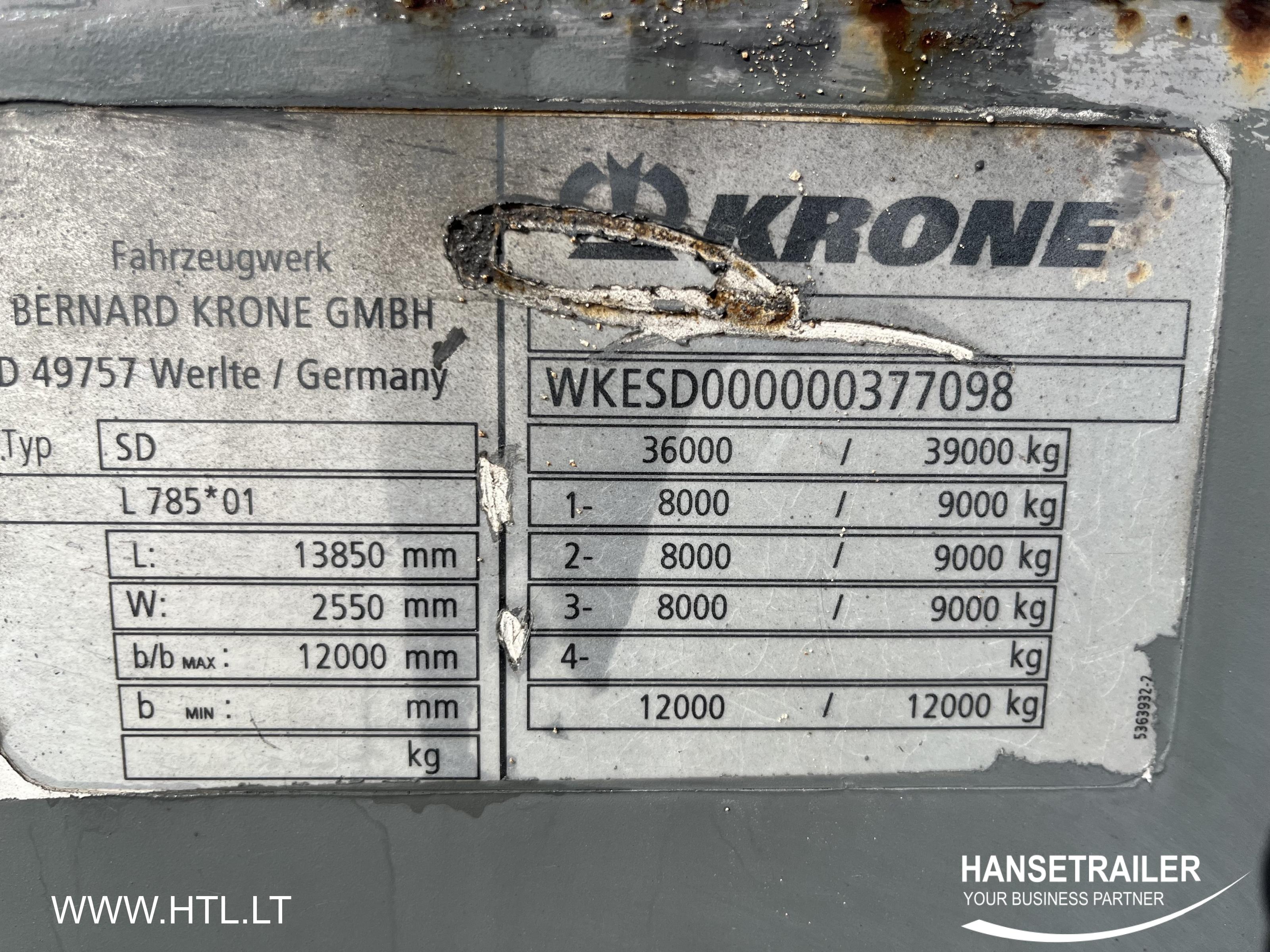 2007 Puoliperävaunu Isotermi Krone SDP