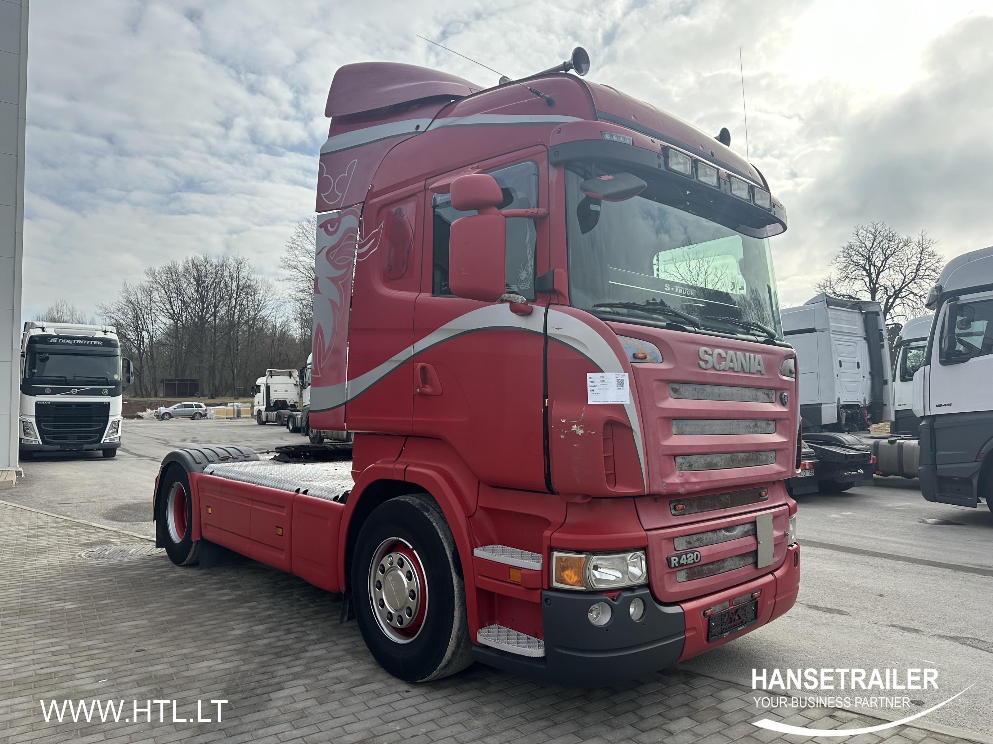 2008 Тягач 4x2 Scania R420 New clutch nauja sankaba