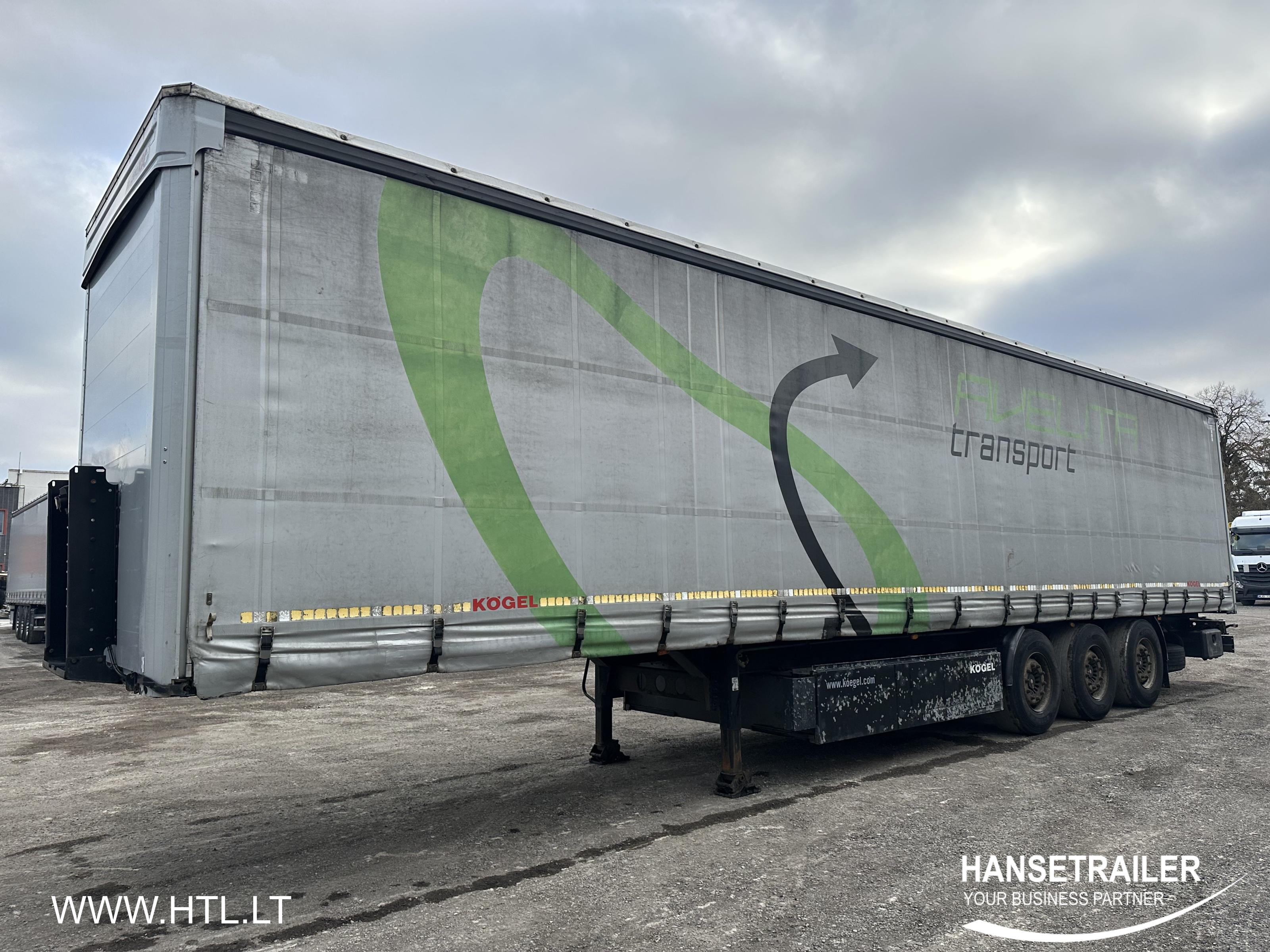 2013 Semitrailer Curtainsider Koegel SN 24 Lift axle