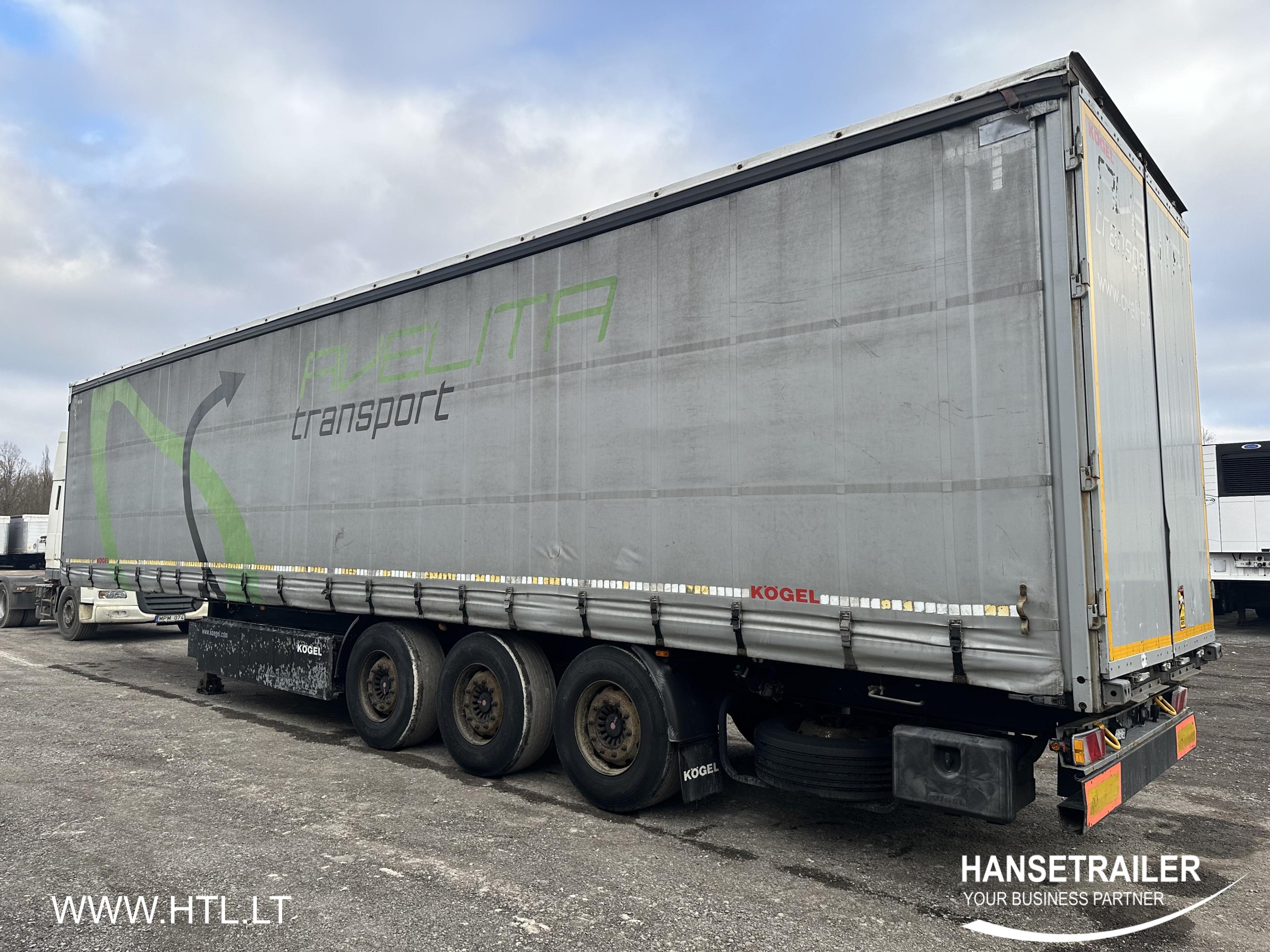 2013 Semitrailer Curtainsider Koegel SN 24 Lift axle