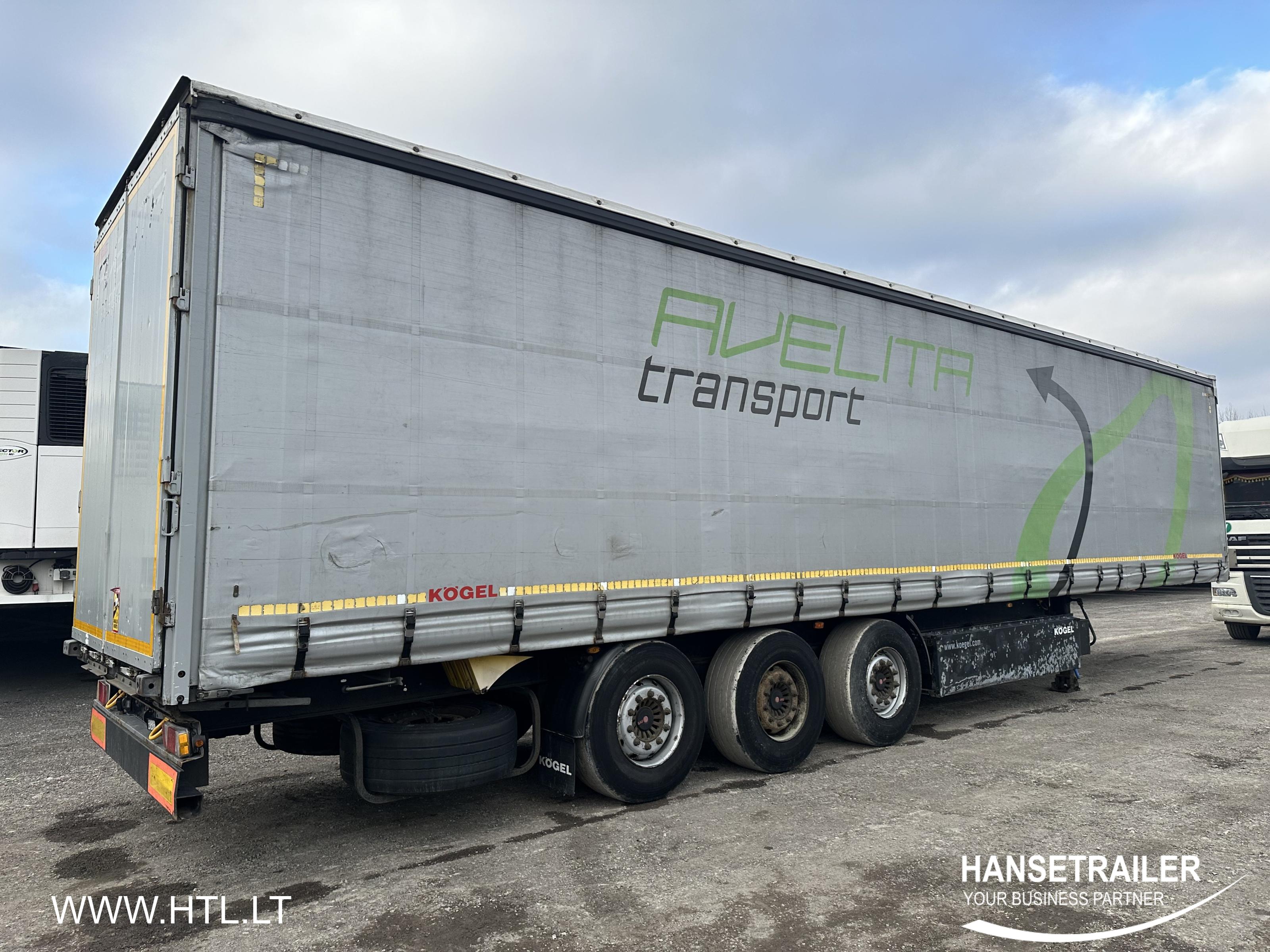 2013 Semitrailer Curtainsider Koegel SN 24 Lift axle