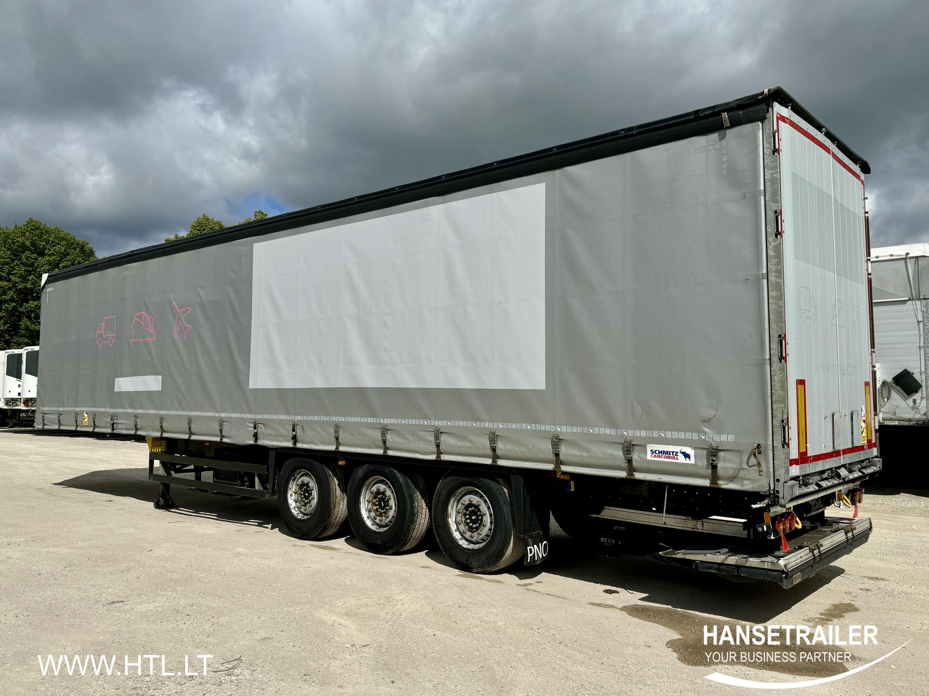 2017 Puoliperävaunu Pressukapelli Schmitz SCS 24 Multilock XL Tail Lift