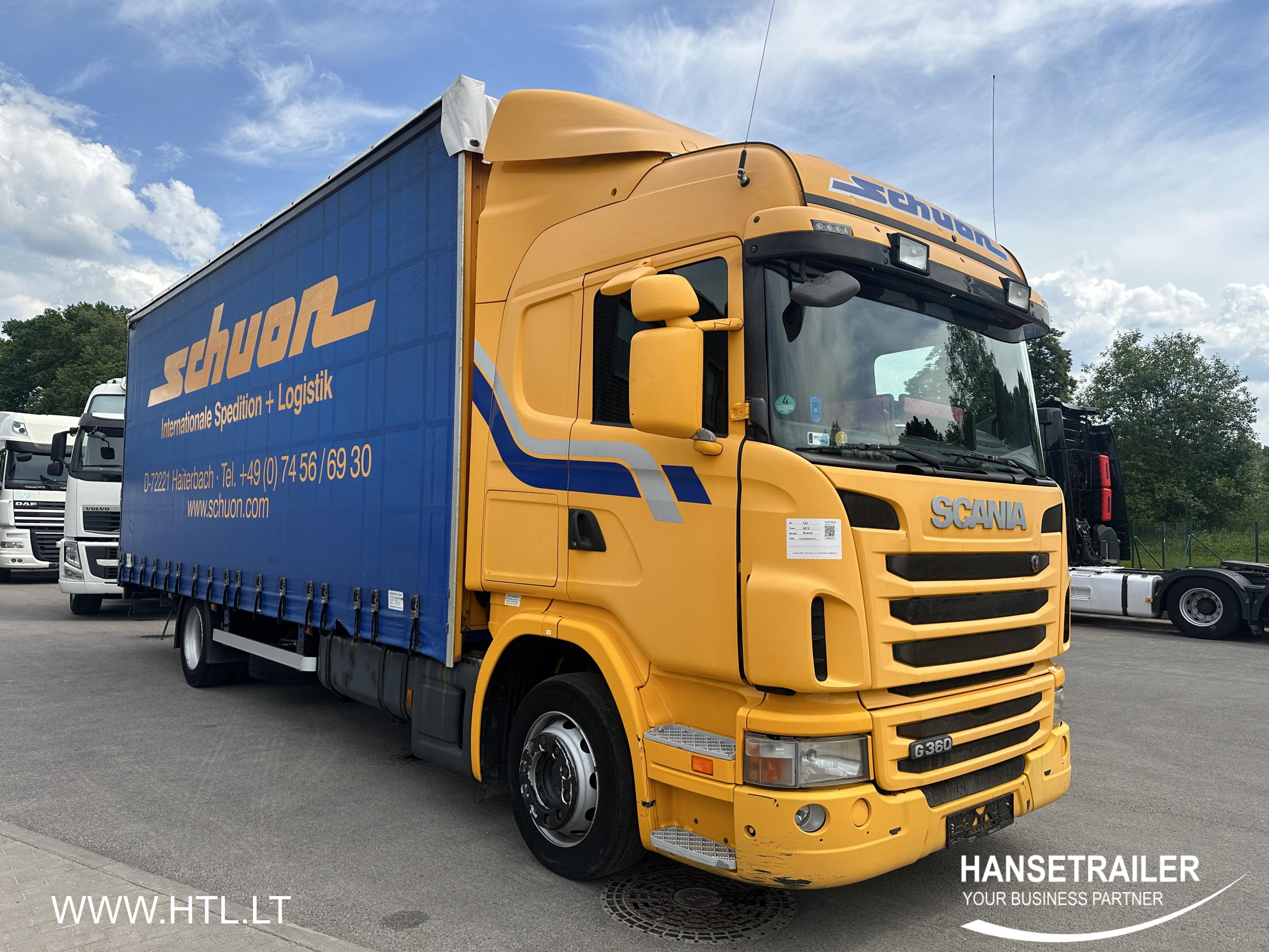 2012 Kravas automašīna Gardīne Scania G 360