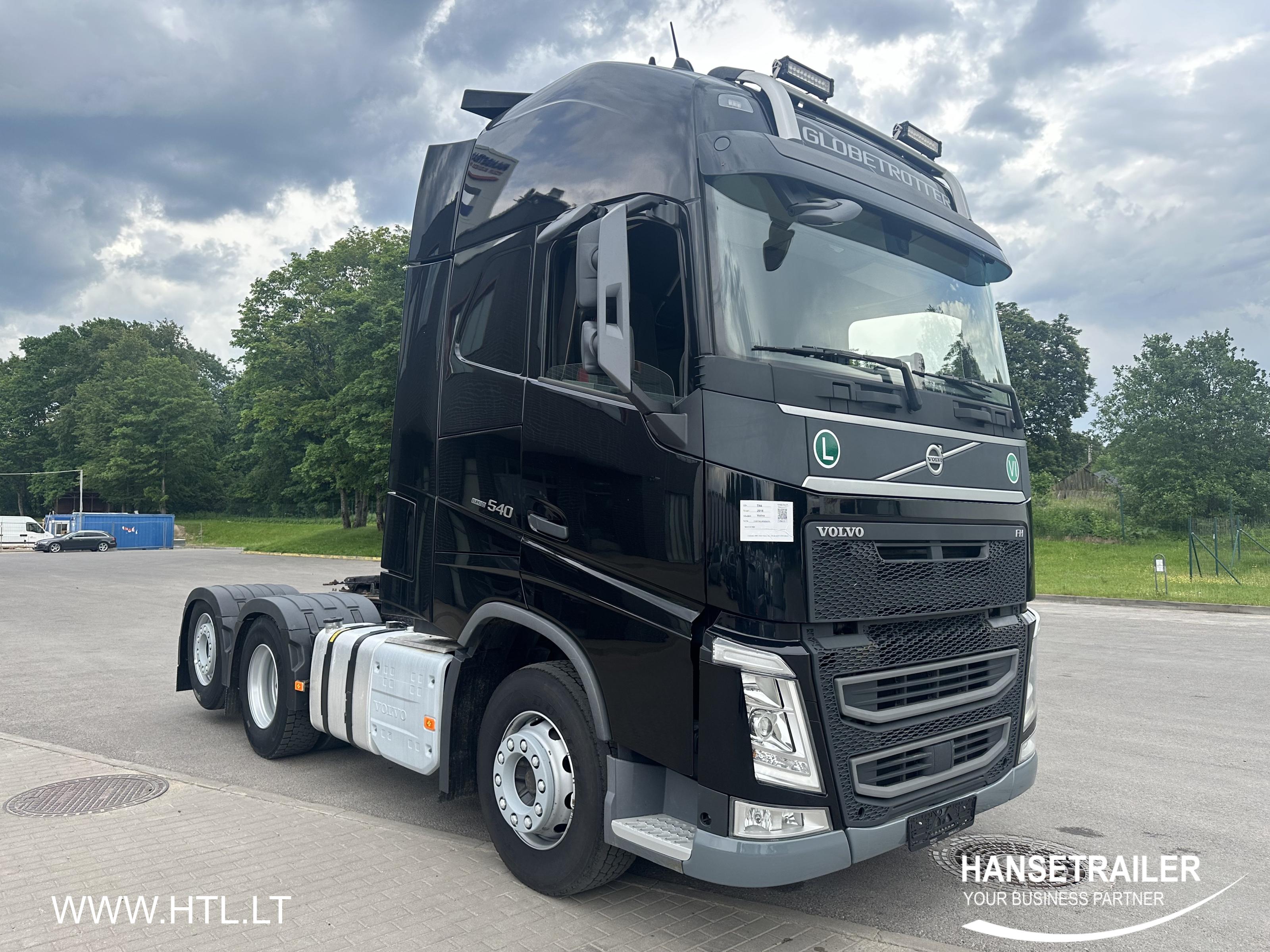 2018 Ciæýarówka 6x2 Volvo FH FH540  KB Chassis Retarder