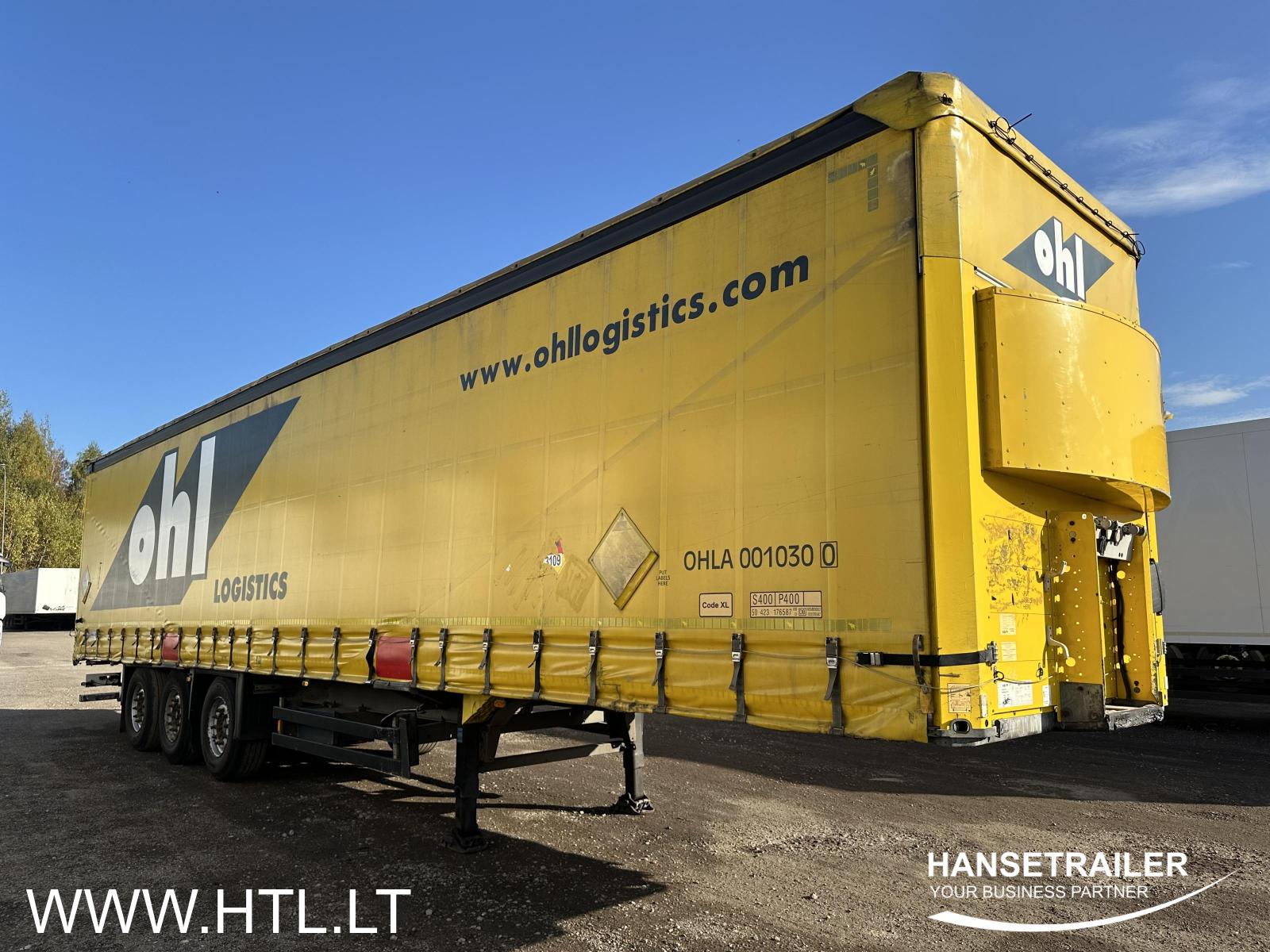 2013 Sattelanhänger Sattelcurtainsider Schmitz SCS 24/L Frame damage