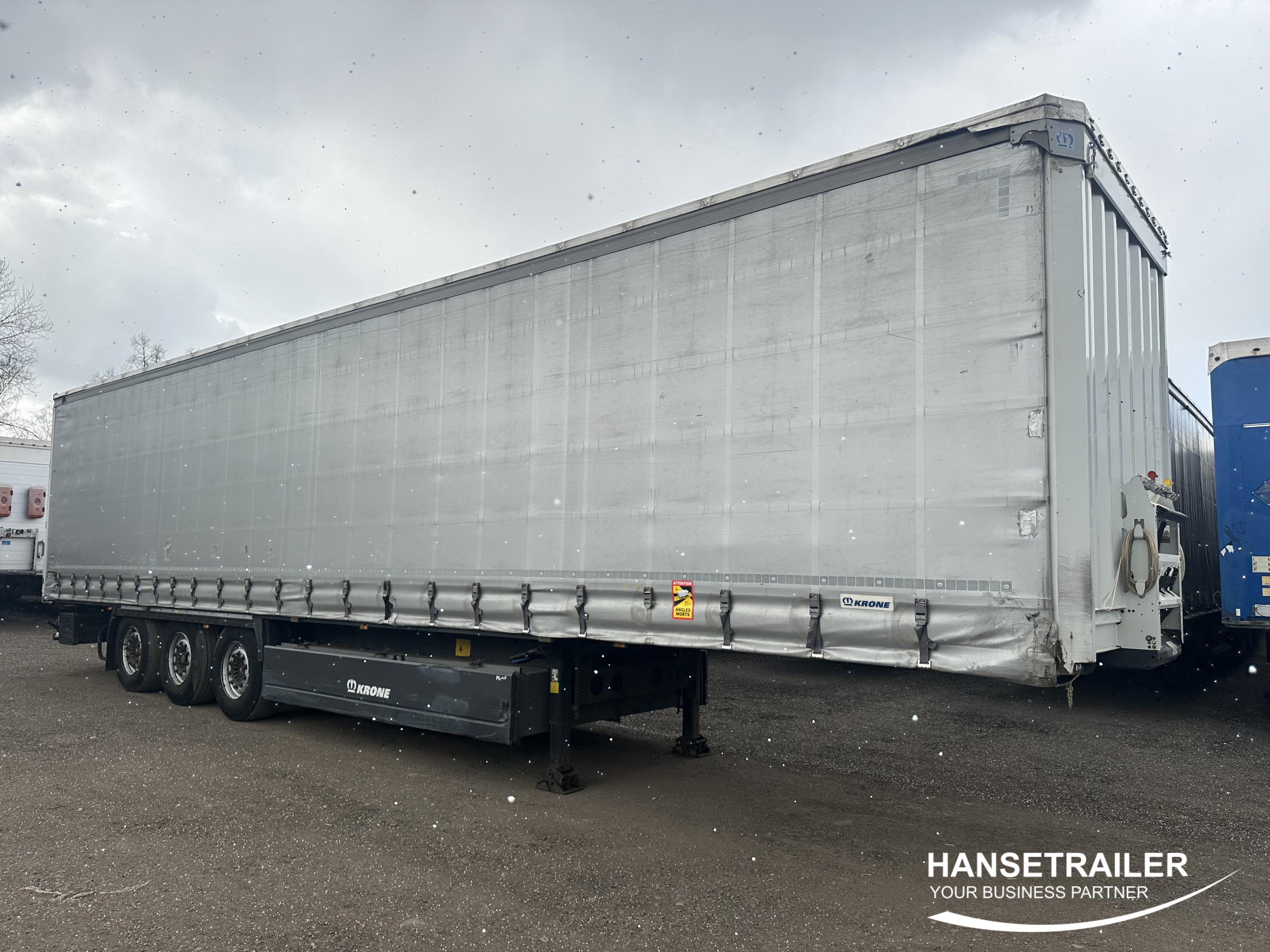 2017 Puspriekabė Užuolaidinė Krone SD SAF Lift Axle