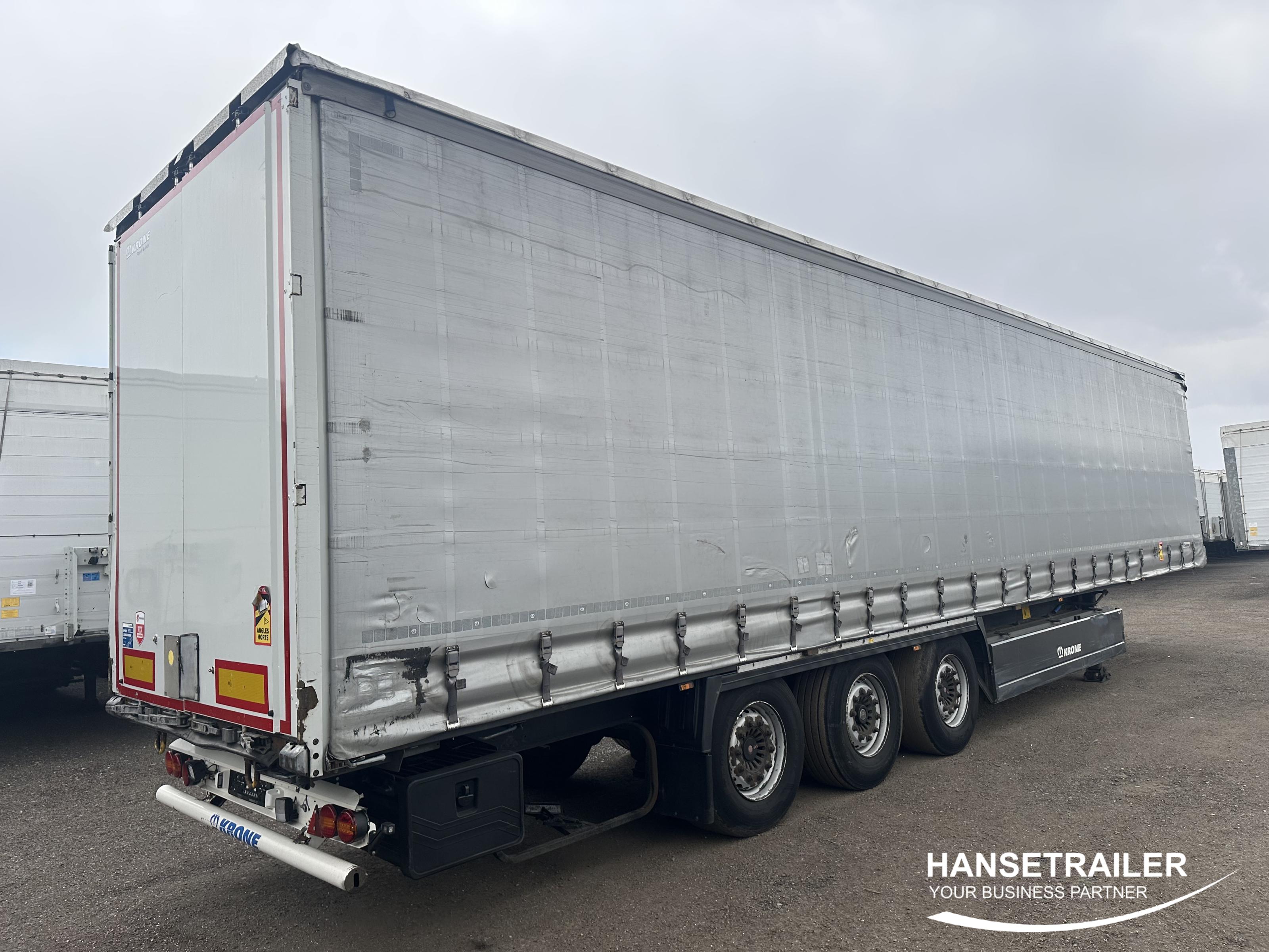 2017 Puspriekabė Užuolaidinė Krone SD SAF Lift Axle