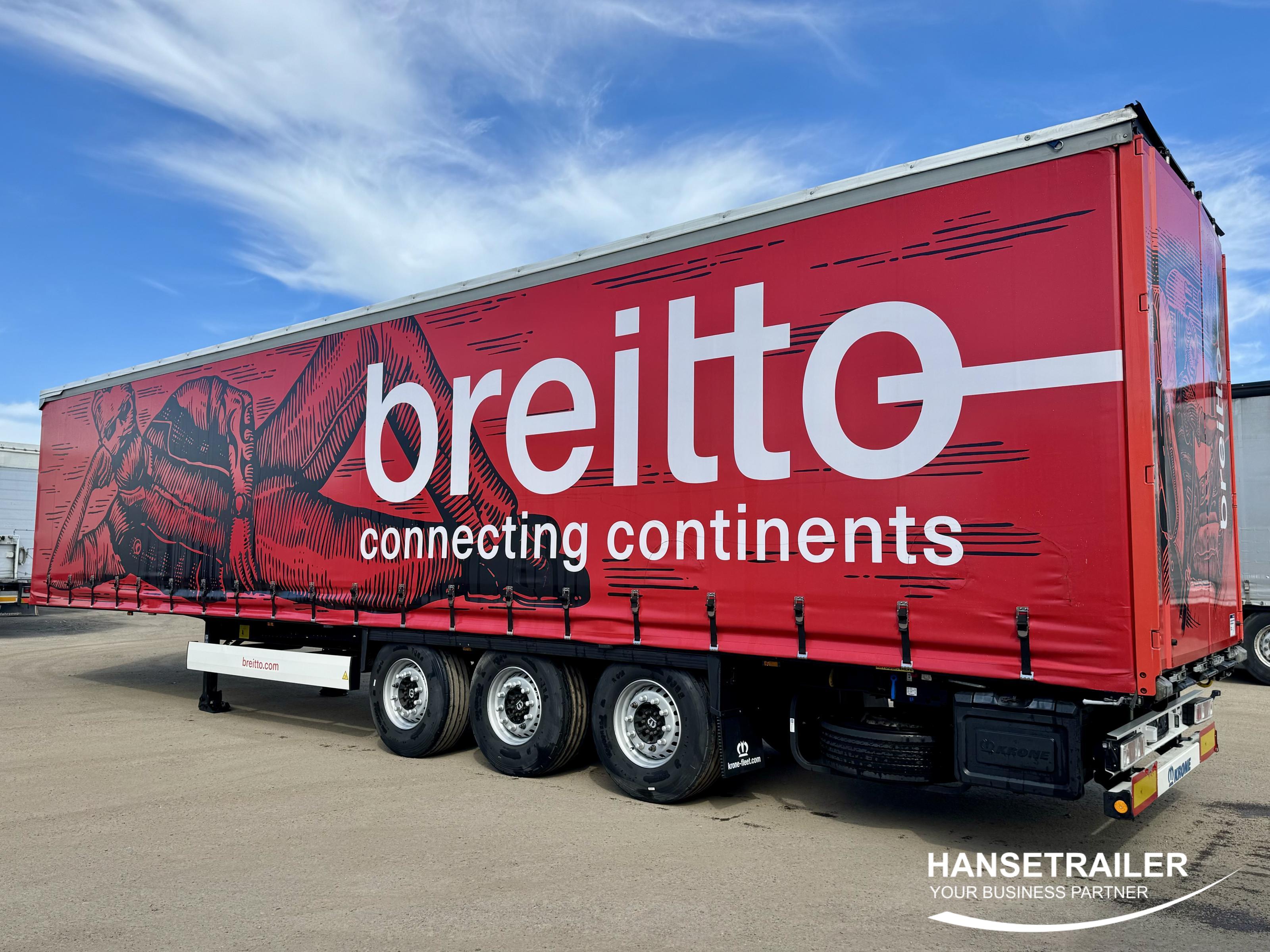 2022 Sattelanhänger Sattelcurtainsider Krone SDP Lift Axle
