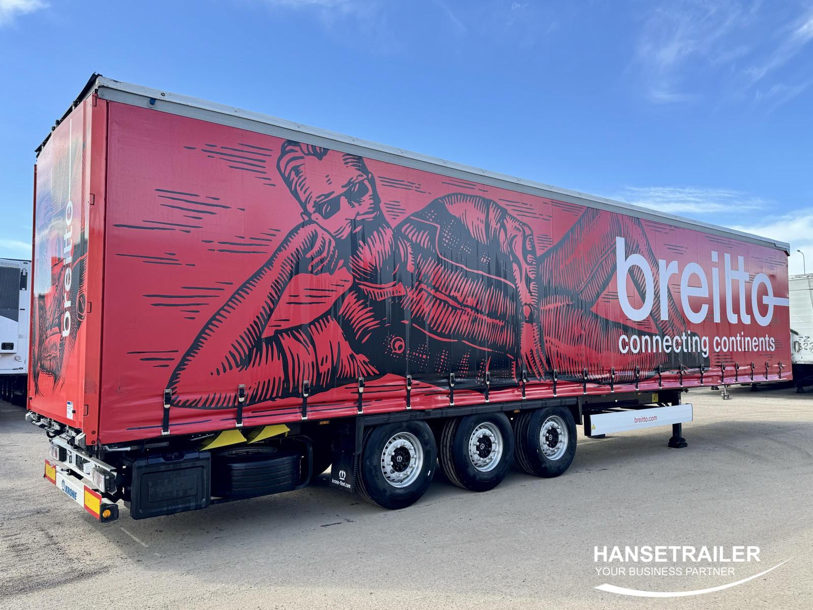 2022 Sattelanhänger Sattelcurtainsider Krone SDP Lift Axle