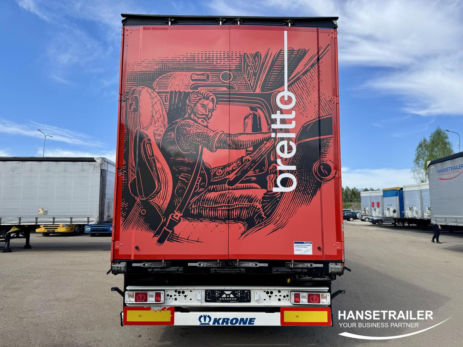 2022 Sattelanhänger Sattelcurtainsider Krone SDP Lift Axle
