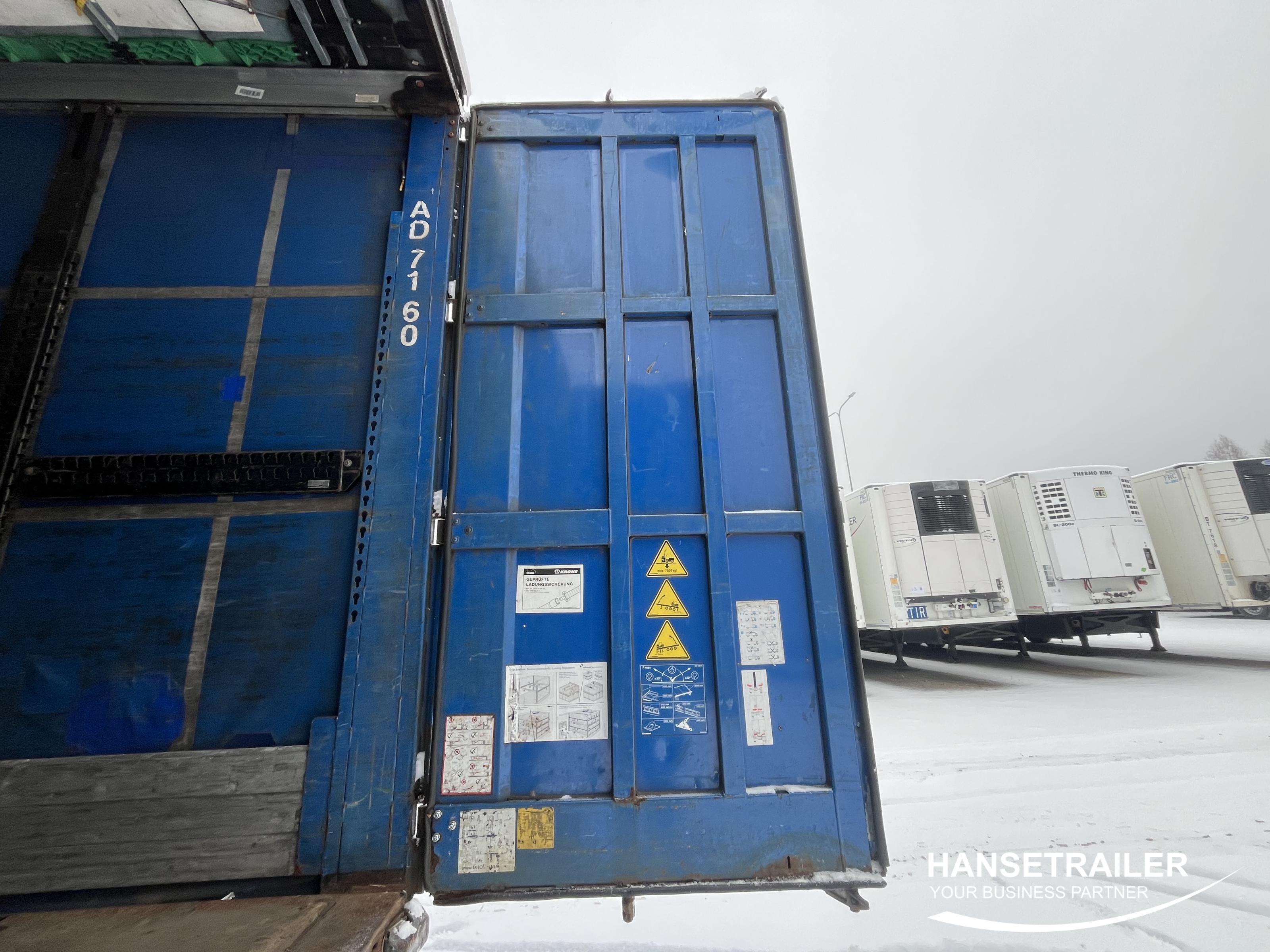 2015 Puoliperävaunu Pressukapelli Krone SD Double deck Doppelstock