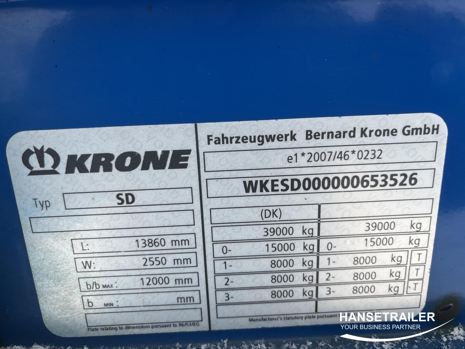 Krone SD Double deck Doppelstock