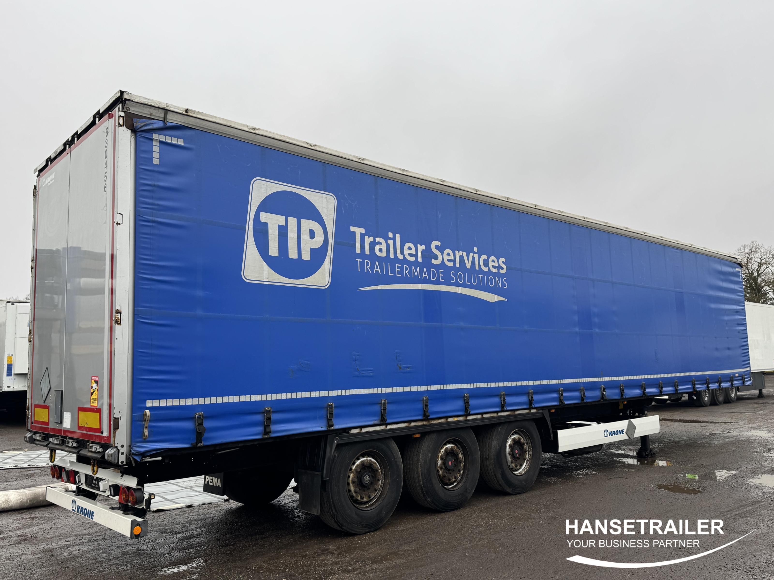 2015 Puspiekabe Gardīne Krone SD SAF Axles