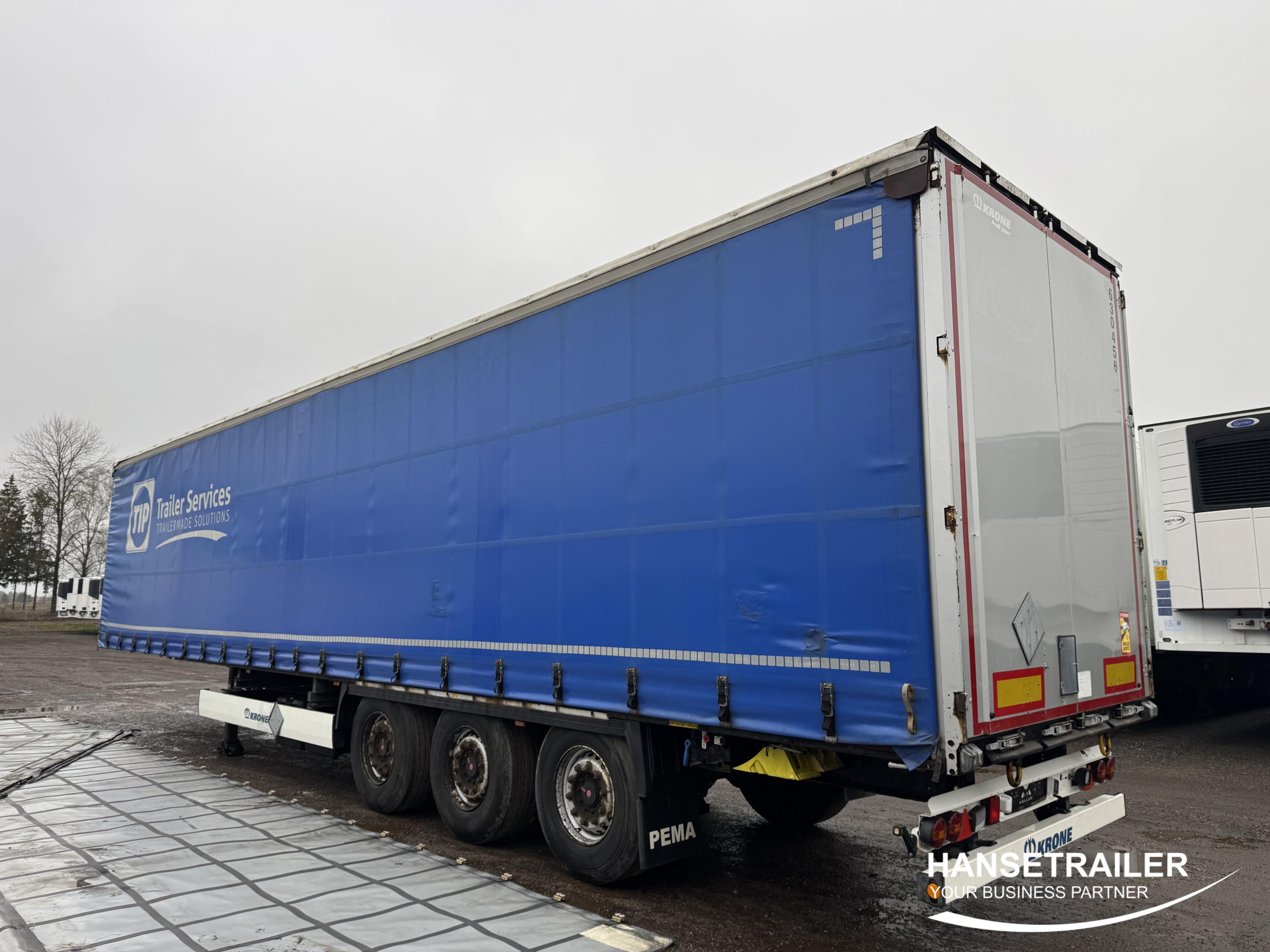 2015 Puspiekabe Gardīne Krone SD SAF Axles