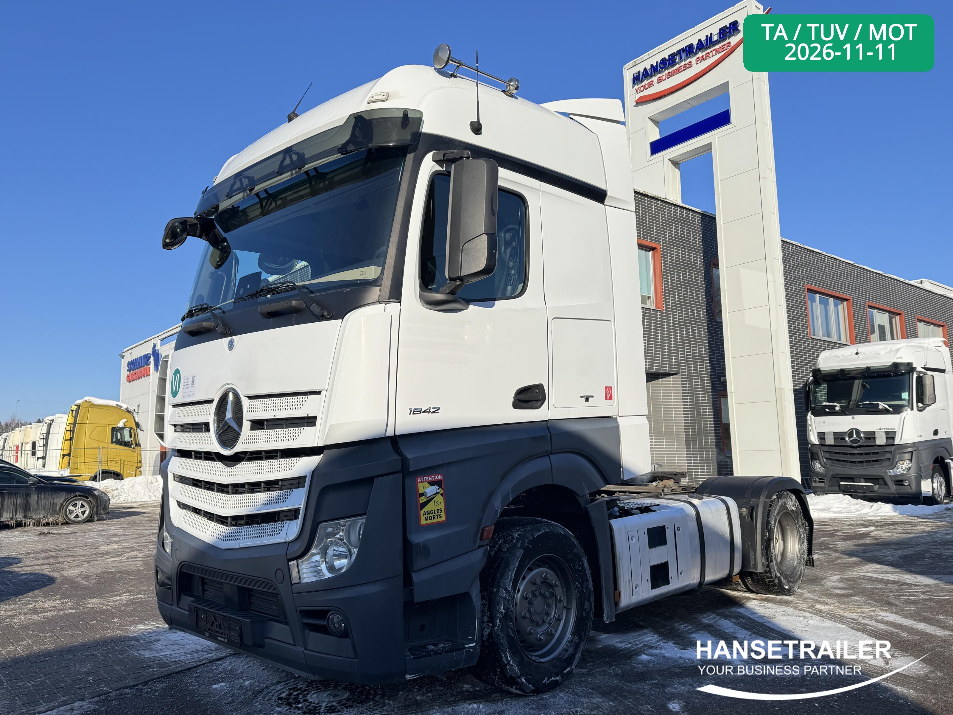 2017 tracteurs 4x2 Mercedes-Benz Actros 1842 New Tacho TUV